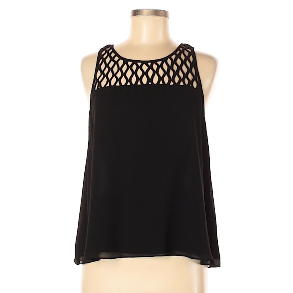 5/$25 BOHO CUTOUT SLVLESS BLOUSE